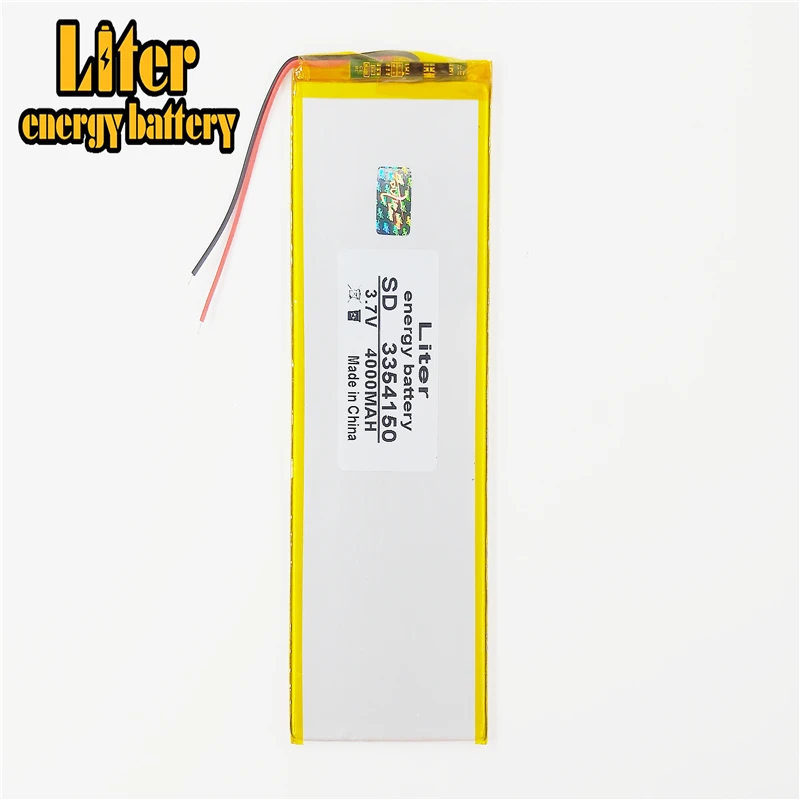 3354150 3 7 V 4000mah литий полимерный аккумулятор планшета с защитной доской для PDA