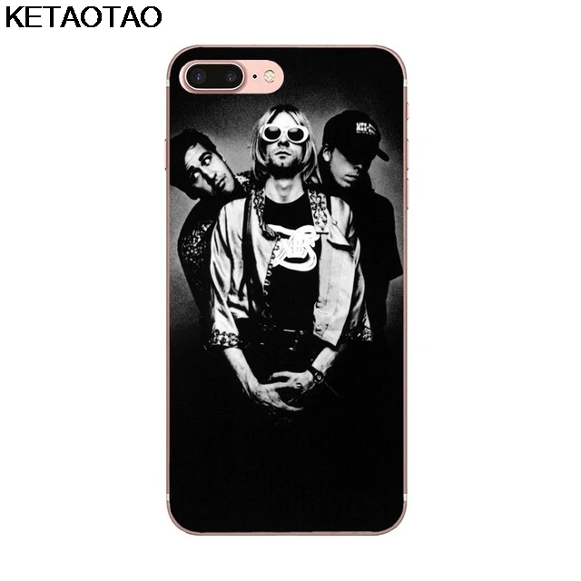 Небесно-голубой KETAOTAO Курт Кобейн, Нирвана рок-группы чехол для телефона s для iPhone 6 7 8 Plus X XS XR 11 Pro Чехол кристально чистый мягкий TPU чехол s - Цвет: Небесно-голубой
