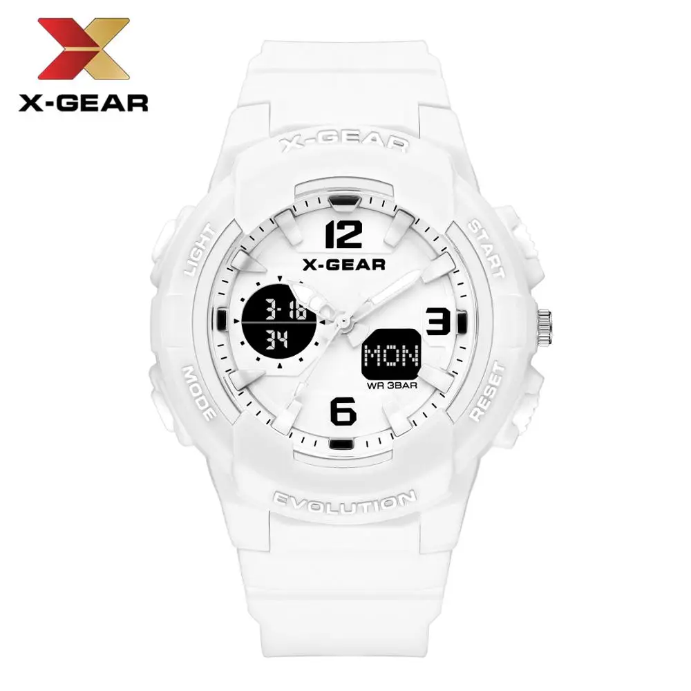 X-GEAR часы цифровые спортивные женские модные наручные часы для девочек цифровые часы лучший подарок для девочек 952 спортивные часы водонепроницаемые - Цвет: Белый