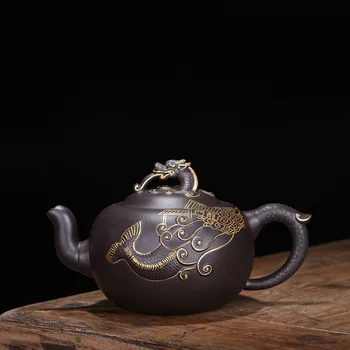 

In Gold A Fish Leaping Over The Dragon Gate -- Have Passed A Competitive Examination Will Sample Tea Kettle Tea Set Wholesale