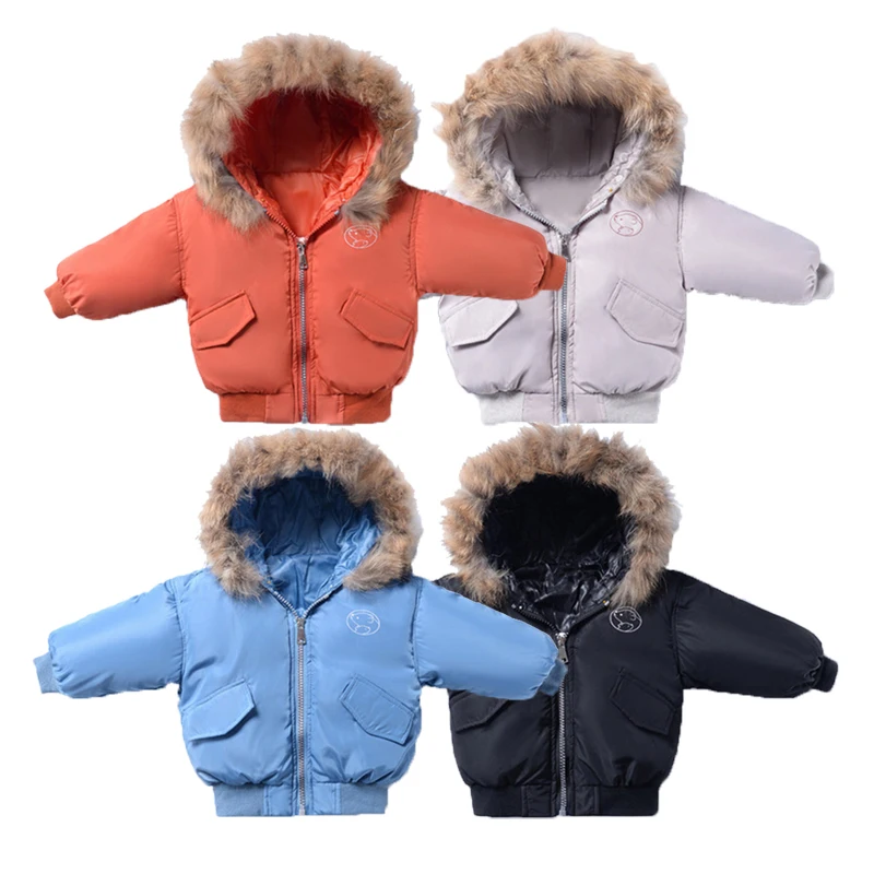 

2019 Winter Boys Girls Down Jackets Hooded Outerwear Children Warm Thick Jacket Kids Clothes Outerwear Boy Girl Coats Ski Jacket