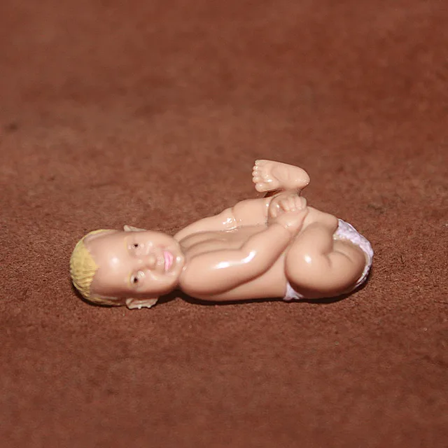 Miniatures Baby Action Figure Model Cute Crawl Sitting Kids Doll Infant Fairy Garden Decor  House Accessories Child Toys Gift 2