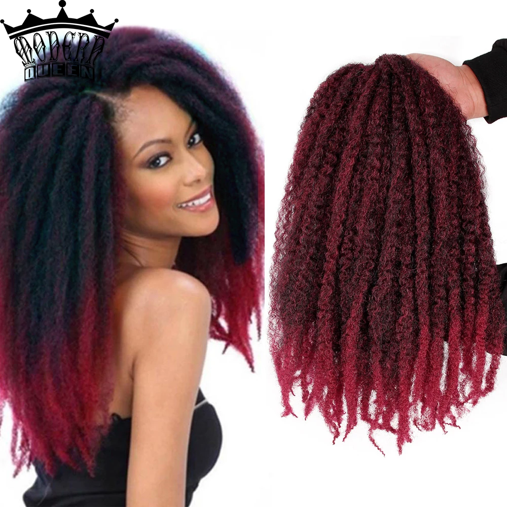 Low Price Marley Braids Hair-Extensions Hair-Crochet 18inch Afro Kinky Black-Women Ombre Synthetic 9gLEDV6Wk