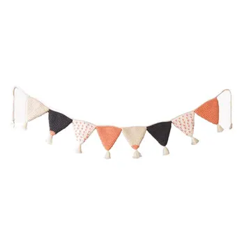 

Birthday Handmade Fabric Bunting Banner DIY Decorative Craft Pennant Triangles Flag Festival Baby Shower Wedding Party Colorful