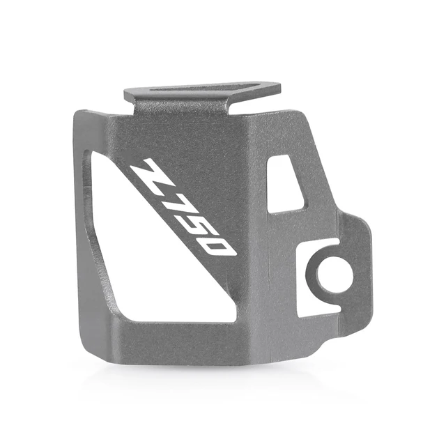 Motorcycle Aluminum Rear Brake Fluid Reservoir Cap Cover Guard Protector For KAWASAKI Z750 Z 750 2007 2008 2009 2010 2011 2012 gray