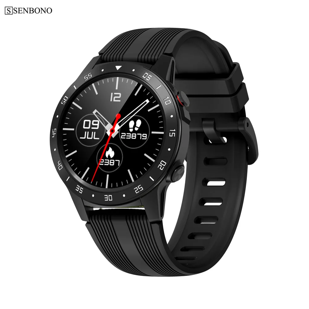 Comprar 2019 nuevo reloj inteligente SENBONO M5, resistente al agua, portátil, Bluetooth, llamada, GPS, reloj inteligente para hombres y mujeres, reloj con Monitor de ritmo cardíaco