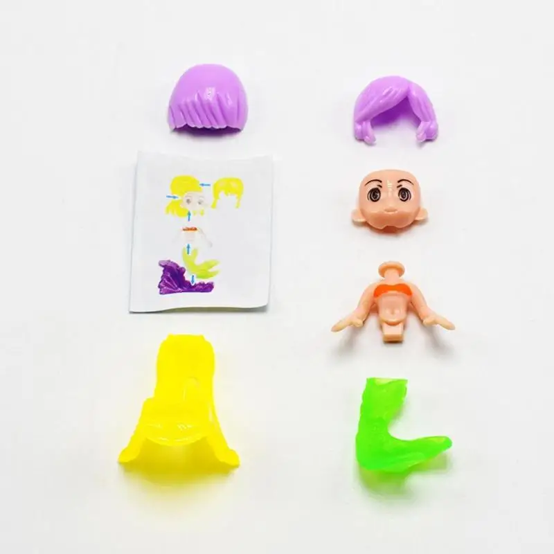 1 шт. милые DIY куклы русалки принцесса игрушка для детей девочки подарок(случайный цвет