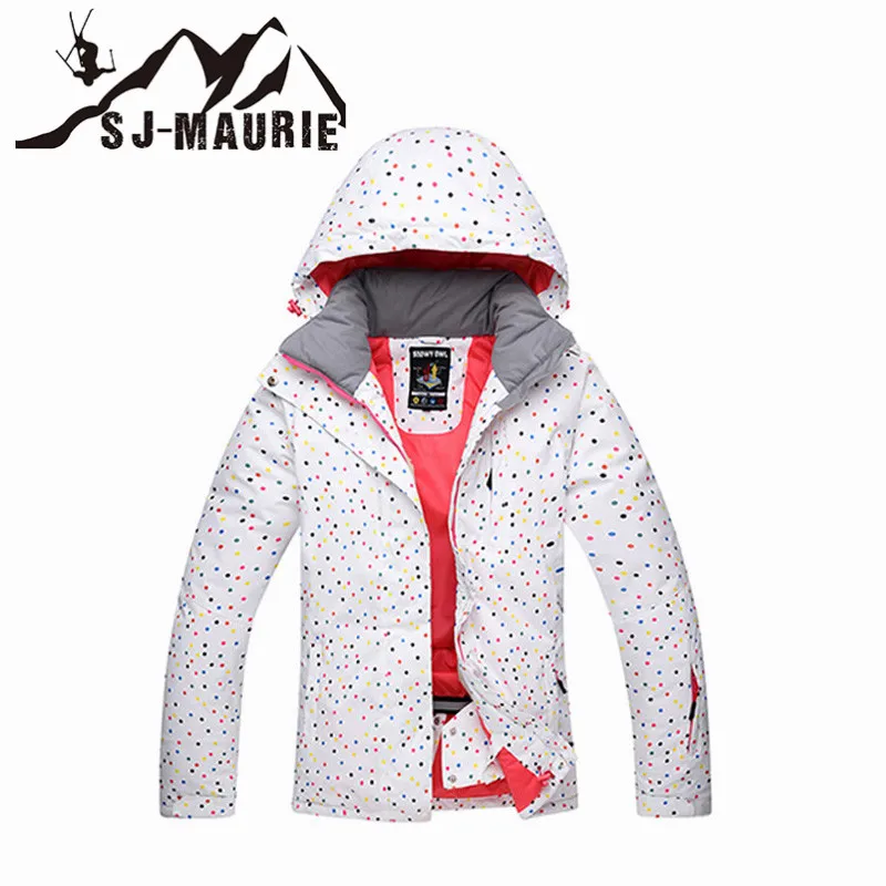 White New Women Skiing Jackets Snowboard Ski Jacket Women Winter Waterproof Ski Suit Outdoor Camping Skating Female Thick Coat - Color: White