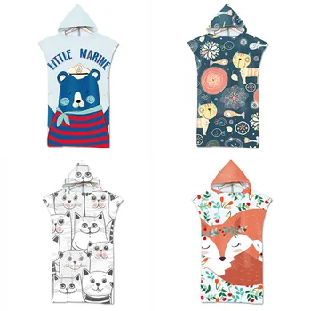 

Adult Hooded Bath Towel Beach Towel Microfiber Printed Beach Towel Bath Towel Soft Swimming Beach Mat Hooded Towel