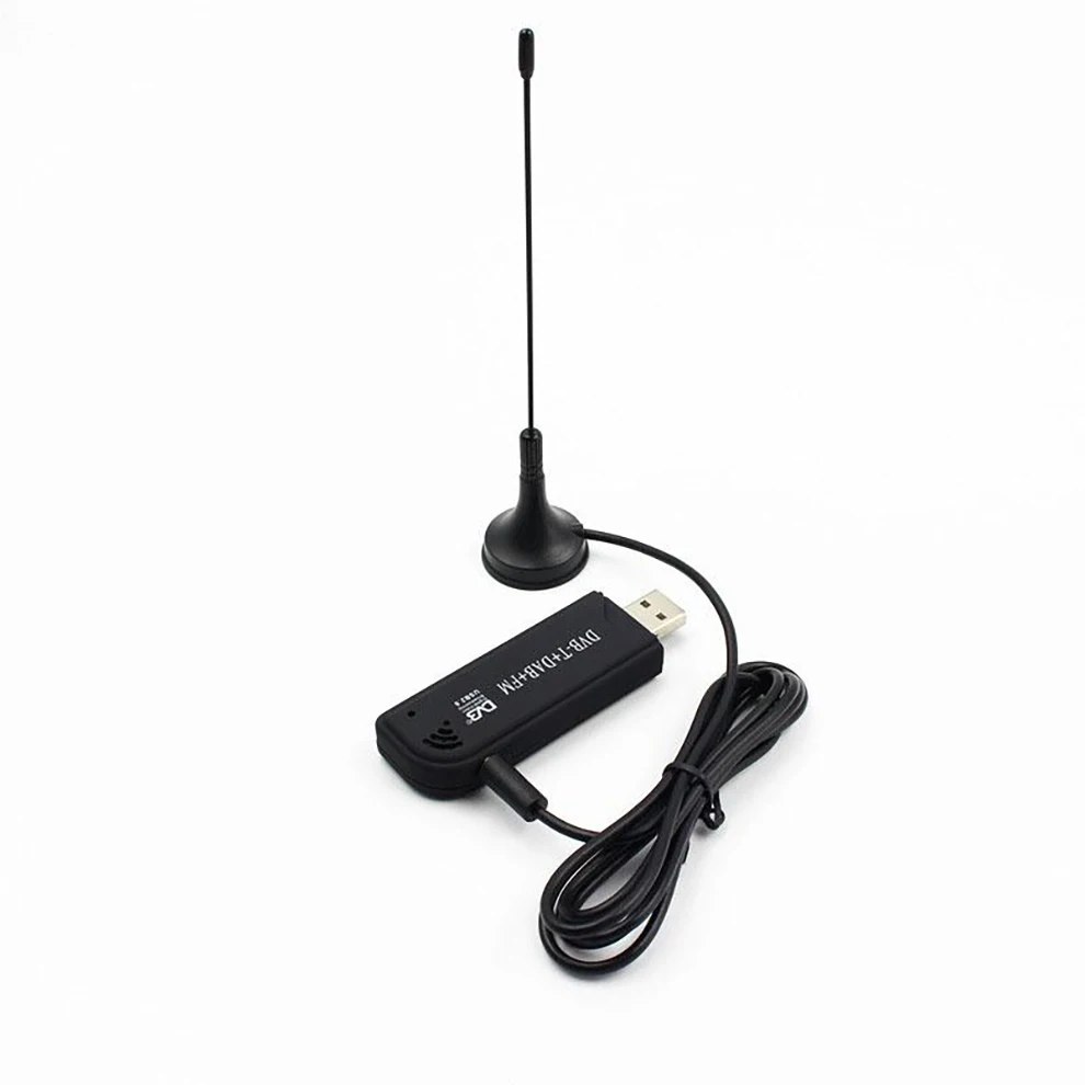 Tv + FM + DAB ТВ тюнер USB2.0 ТВ радио антенна FM DVB-T RTL2832 R820T SDR RTL-SDR ключ цифровой ТВ приемник ИК-пульт дистанционного управления с антенной