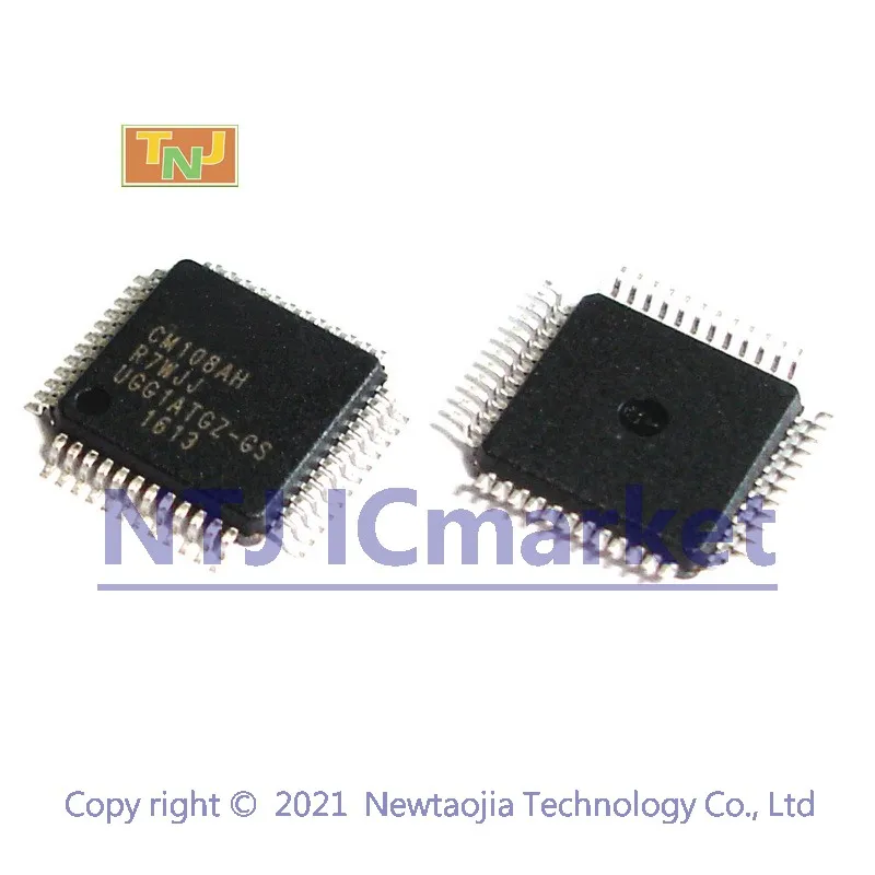 1 шт. CM108AH LQFP-48 CM108 USB аудио I/O контроллер IC чип | Электронные компоненты и