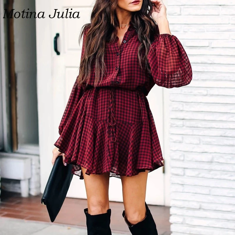 trendy plaid dress