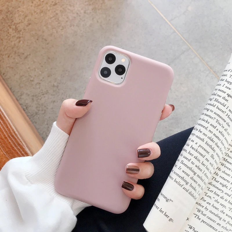 Чехол для iPhone 11 Pro Max 6 6s 7 8 Plus X Xs Max, роскошный мягкий чехол из ТПУ, аксессуары, Сумка с слоями, чехол s - Цвет: Pink
