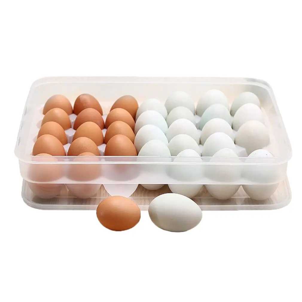 Однослойный 34 сетчатый ящик для хранения яиц, коробка для хранения холодильника, кухонный лоток для хранения яиц, переносная сетка для яиц