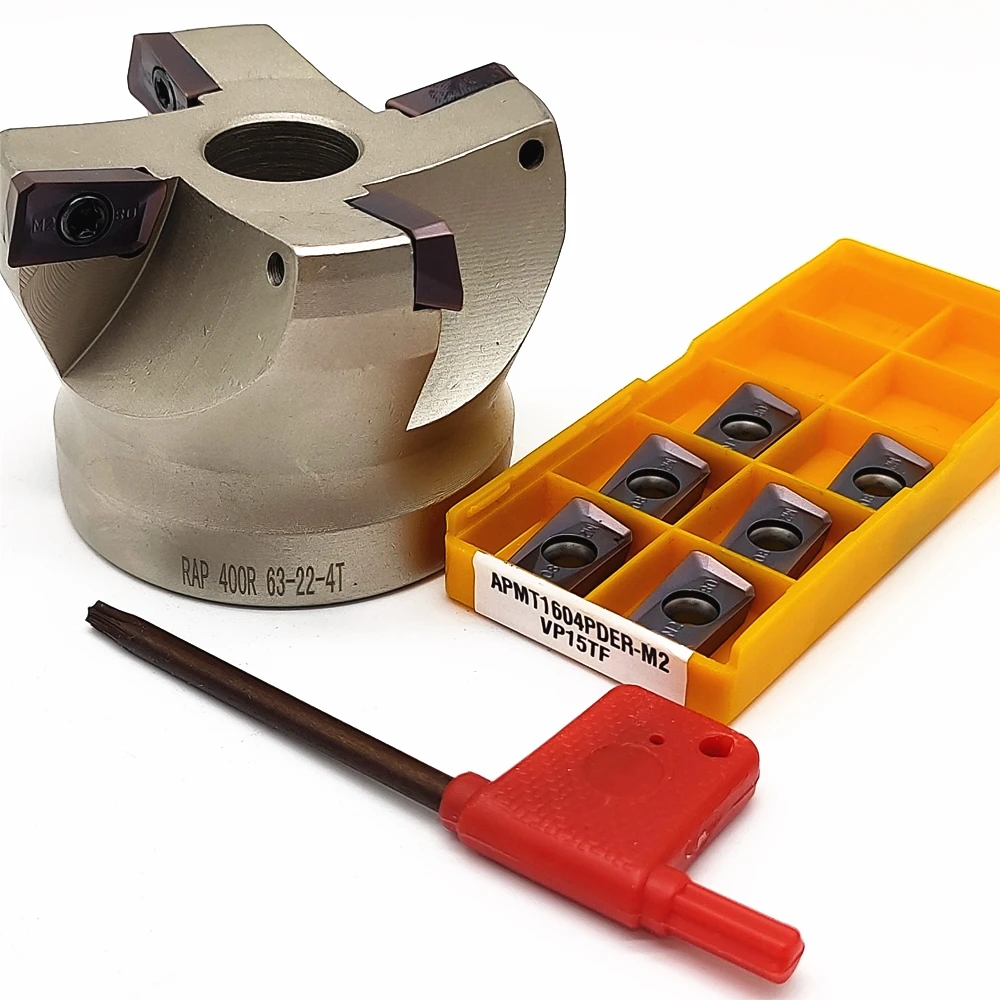 Режущая головка RAP 300R 50-22-4T/50-25. 4-4t/63-22-4T/63-25. 4-4t 400R 63-25. 4-4t/50-22-3T/63-22-4T + 10 шт. APMT1604M2/H2-VP15 |