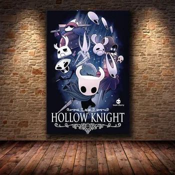

Hollow Knight The Game Poster Decoration Painting of The on HD Canvas Canvas Painting of Hallownest Poster Wall Art Canvas