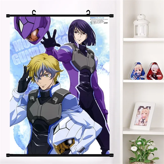 O ; аниме «мобильный костюм Gundam Unicorn UC аниме настенные настенный плакат домашний декор отаку коллекция искусство - Цвет: O