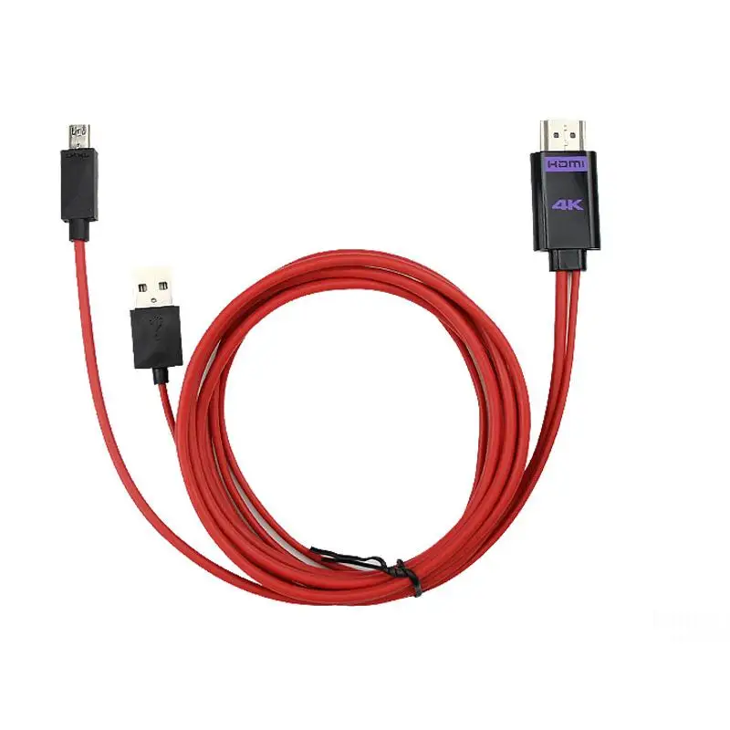 MHL к HDMI адаптер Micro USB к HDMI 4K HD ТВ кабель адаптеры для samsung S3 S4 S5 note2 3 4 Android телефон 11PIN Поддержка HDCP