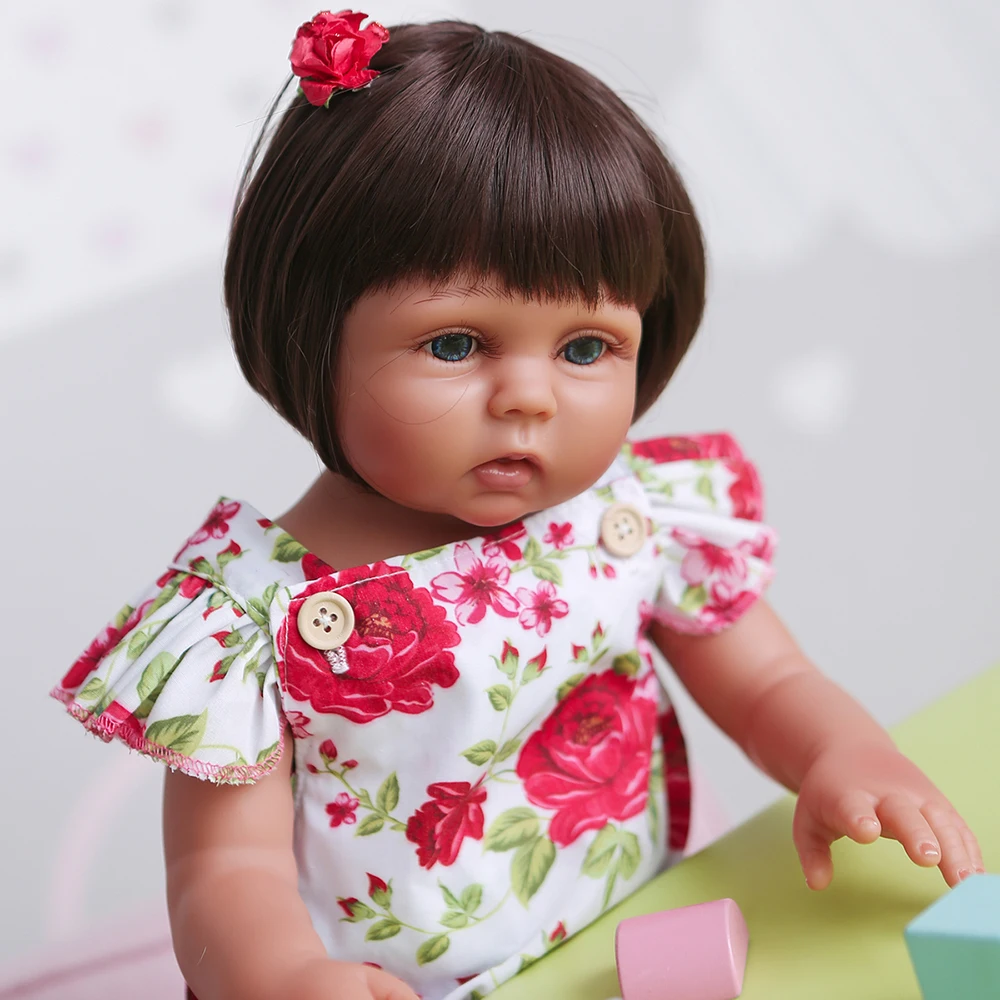 Силиконовая кукла Reborn Baby полное тело 19 дюймов реалистичные детские коричневые