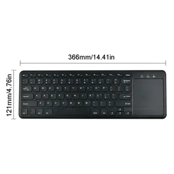 

2.4G Portable Wireless Keyboard with Touchpad and Numpad Ultra-thin Office Home Keypad Computer Accessories