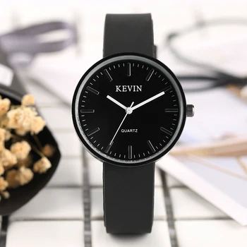 

KEVIN Women Watch Candy Color Silicone Watch Band Simple Ladies Girls Wristwatch Jelly Gel Bracelet Casual Clock Relogio Gifts