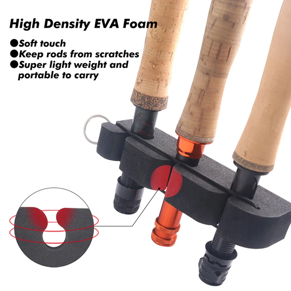 Universal Fishing Rod Holder Rack Portable Pole Back Mount