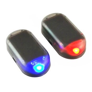 

LED Warning Light Fake Solar Power Alarm Lamp Security System Warning Theft Flash Blinking Anti-Theft Caution LED Light Car New