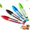 Food Grade Silicone food tong Kitchen Tongs utensil Cooking Tong clip Clamp accessories Salad Serving BBQ tools 2