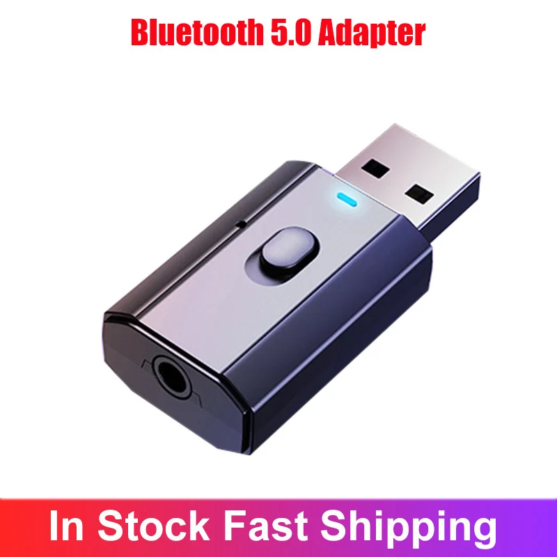Adaptador receptor y transmisor de Audio 4 en 1 con Bluetooth 5,0, Dongle de 3,5mm, AUX para TV, PC, ordenador, transmisor y receptor de música para coche