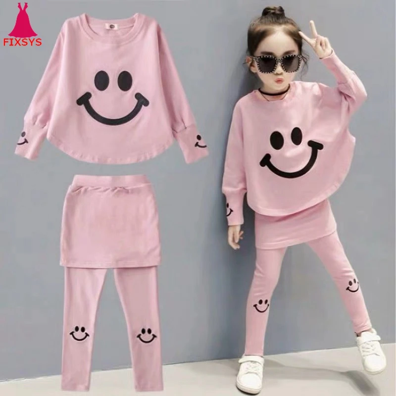 

2019 Girls Clothes Sets Autumn Spring Long Sleeve Tops + Pants 2PCS Tracksuit Children Clothing Set Kids Outfit 4 5 6 7 8 Years