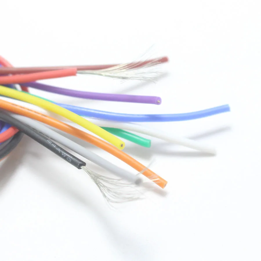 Термостойкий силиконовый провод 12AWG 13 14 15 16 17 18 20 22 24 26 28 30 AWG высокая температура 200