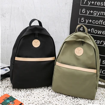 

Girls Fashion Canvas Backpack Candy Color Backpack Anti-theft Shoulder Bag For Kids School Bag Teenager Laptop Rucksack