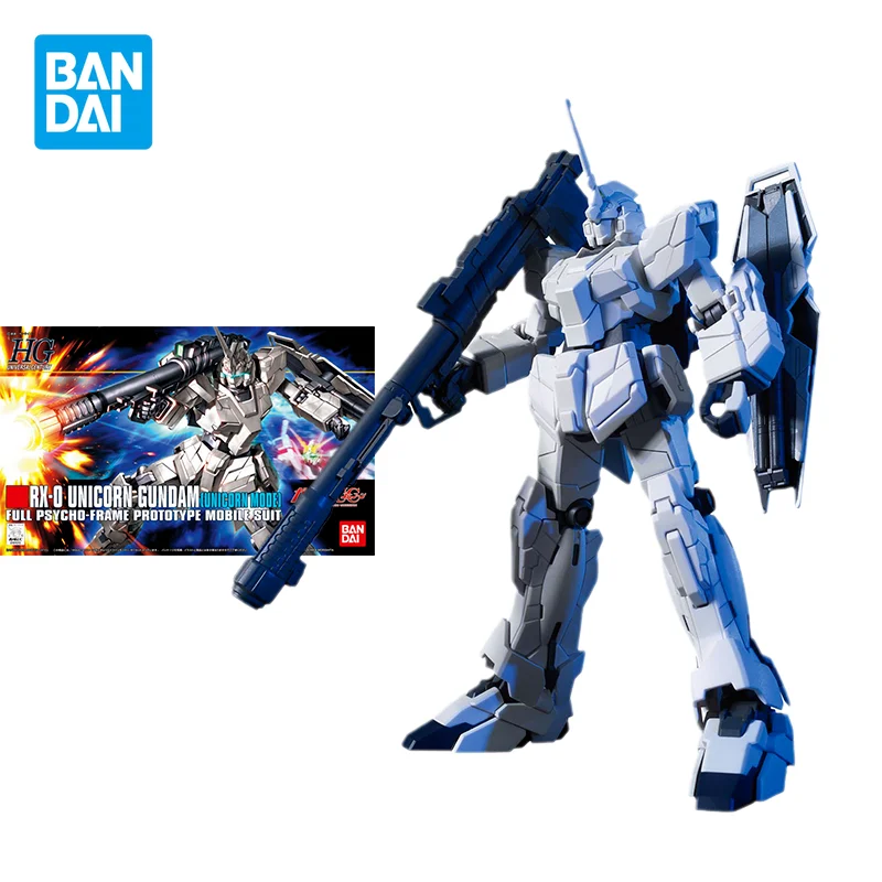 Набор оригинальных моделей Bandai Gundam аниме фигурка HGUC 1/144 RX-0 единорог GUNDAM