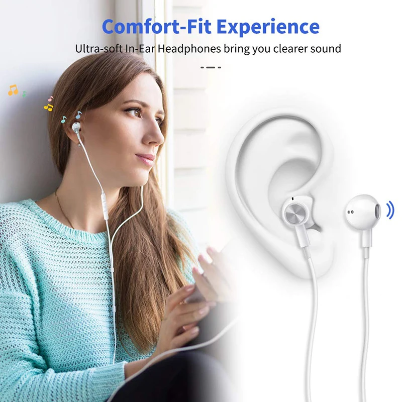 USB Type C Google chip Earphones magnetic Sports Stereo earphone with Wired control for HUAWEI P30 Mate 20 Pro Xiaomi 8 Samsung