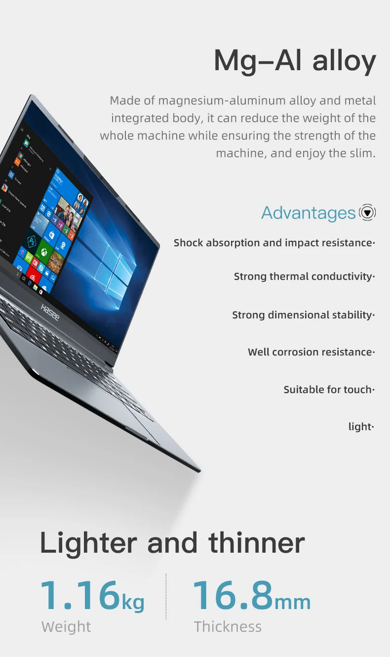 Ноутбук hasee KingBook U45A2 для бизнеса(Intel Core I5-10210U+ MX250 2G/8 GB ram/512G SSD/14''72% NTSC ips