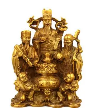 

Carved Buddha statue sculpture and Brass