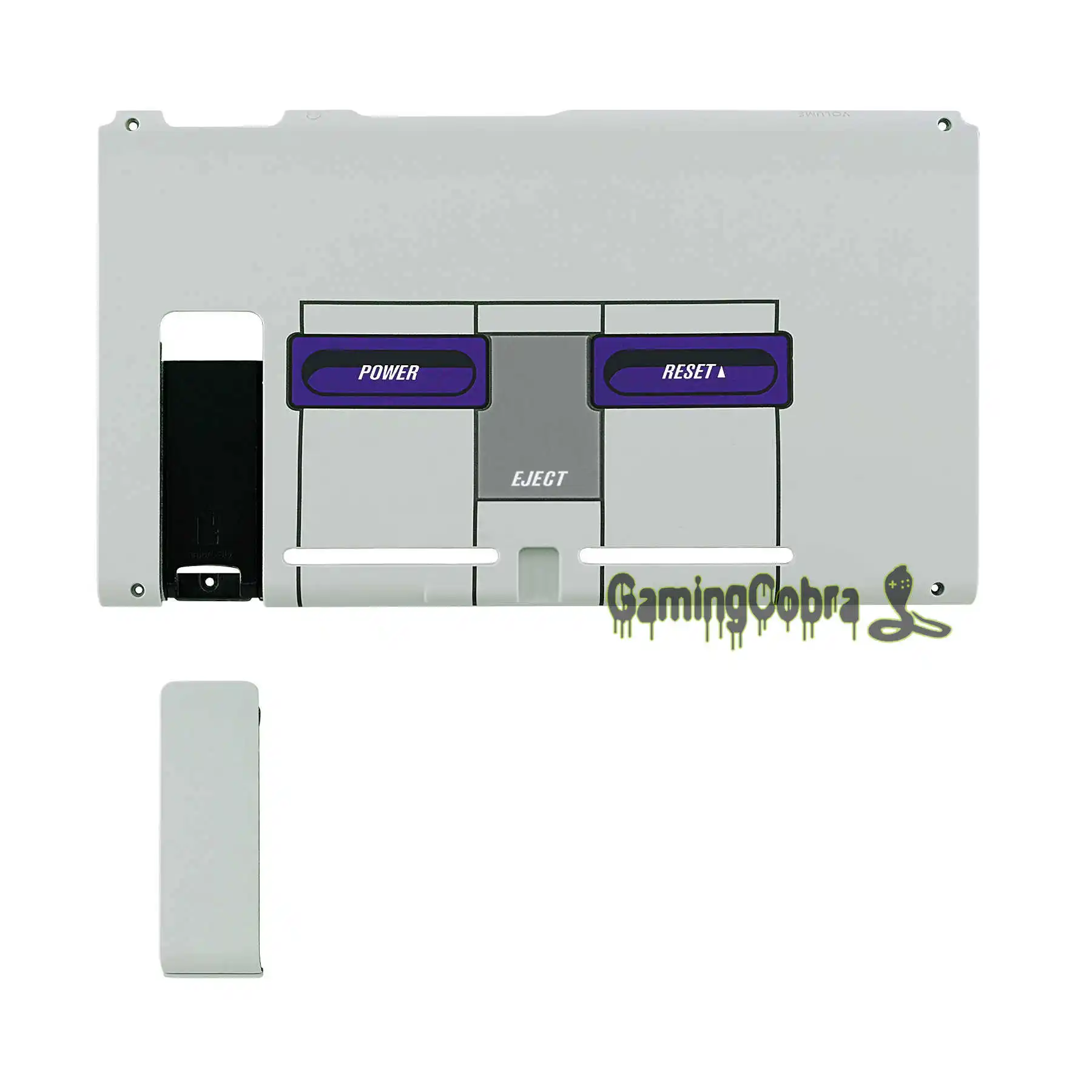 Classics SNES Style Пользовательская консоль задняя пластина DIY Замена корпуса чехол для консоли nintendo Switch с подставкой - Цвет: Classics SNES Style