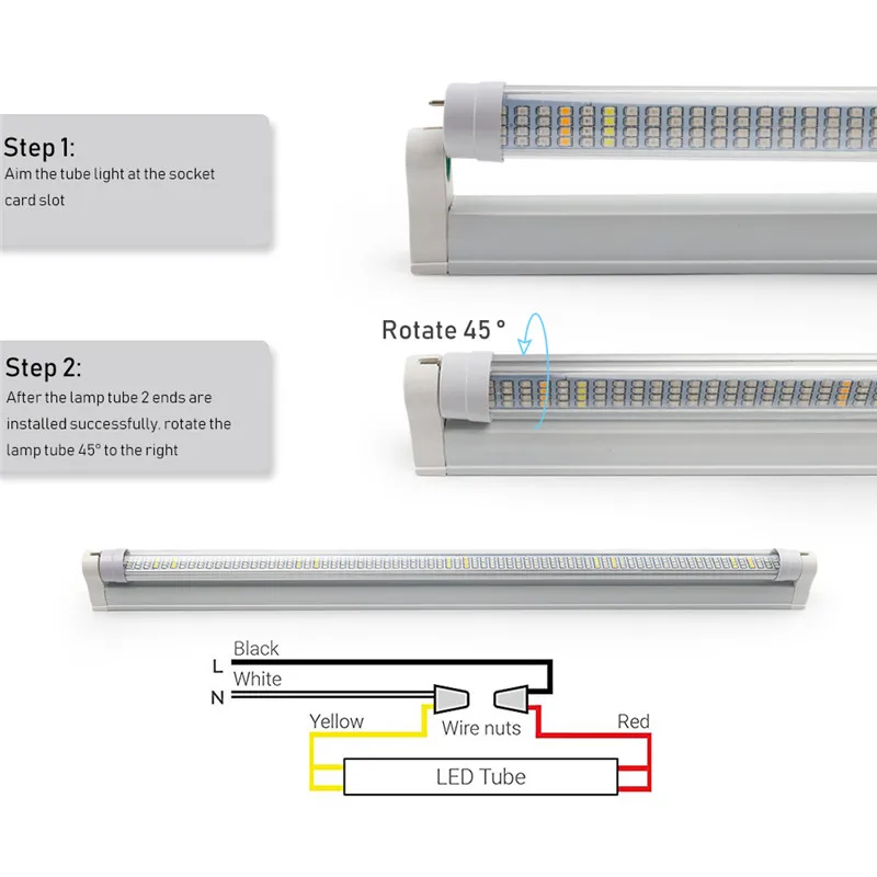 5 шт. м 1,2 светодио дный м T8 led фито-лампа трубка для растений 60 Вт красный/синий/белый/теплый белый светодио дный светодиодный свет бар для
