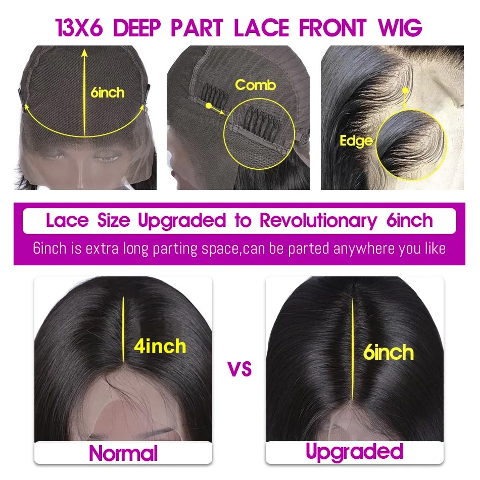 13x6-Straight-Lace-Front-Human-Hair-Wigs-30-Inch-4x4-Closure-Wig-Mi-Lisa-Remy-Brazilian