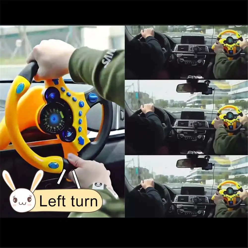 Детский симулятор рулевого колеса гоночного водителя Copilots имитация светодиодный игрушка с рулевым колесом раннее образование звучащая игрушка Детские игрушки