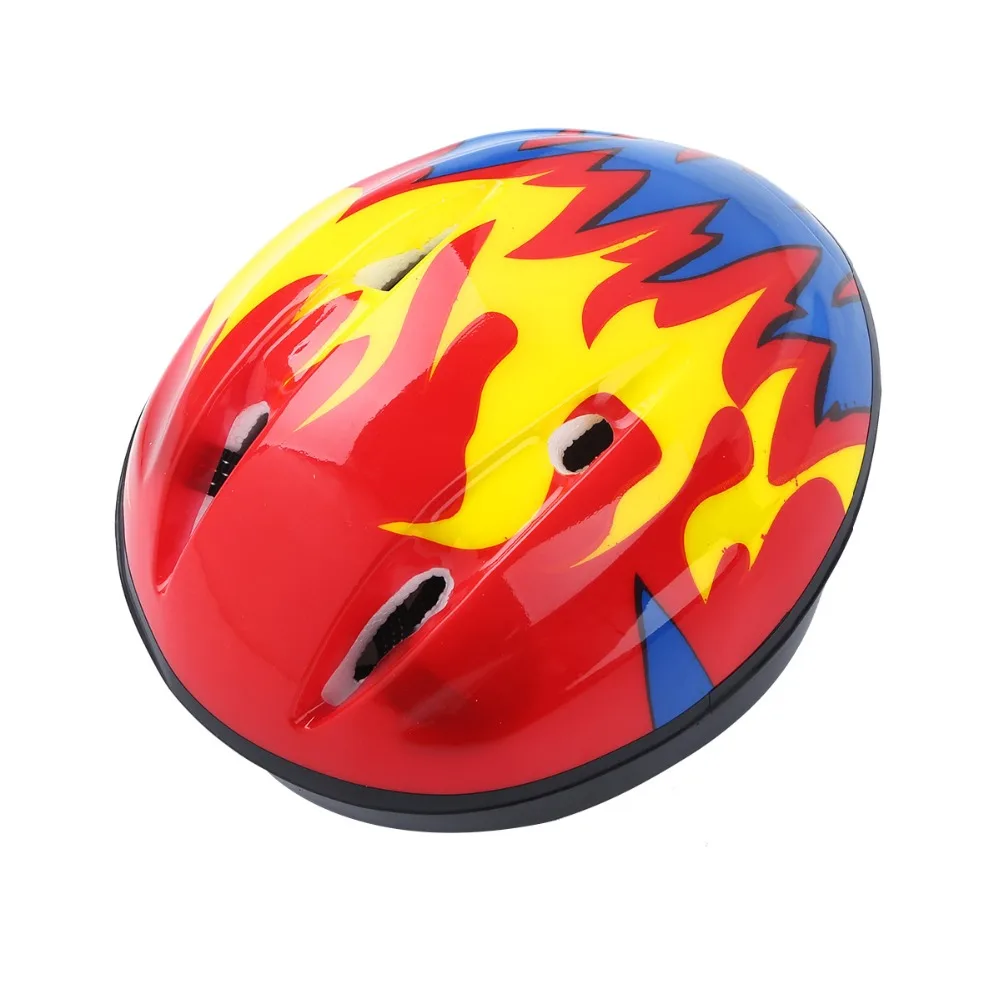 7Pcs Kids Bicycle Helmet Protective Gear Outfit Knee Wrist Guard Elbow Pad Set for Scooter Skateboard Roller Skating Cycling