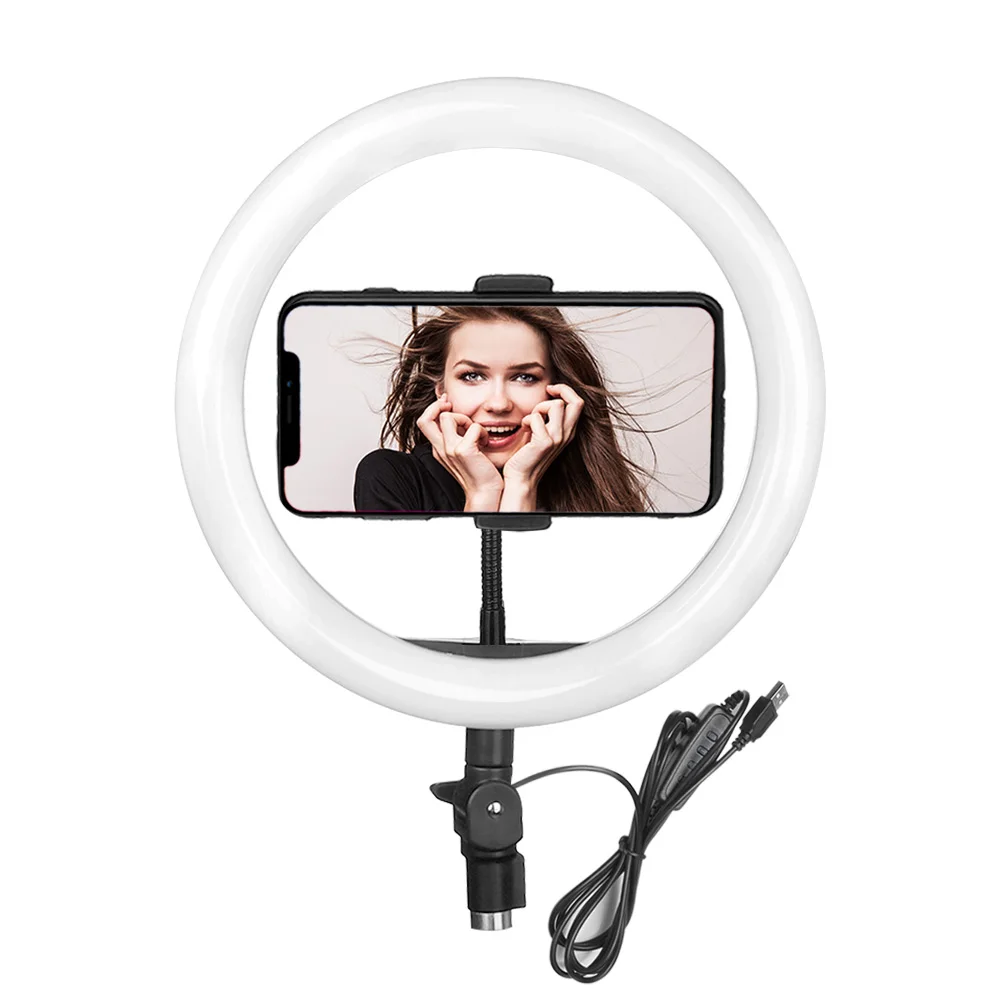 

6 Inch led Ring Lights 3 Color Lights Mode & 10 Brightness photography lighting Streaming Video Selife make up lamp