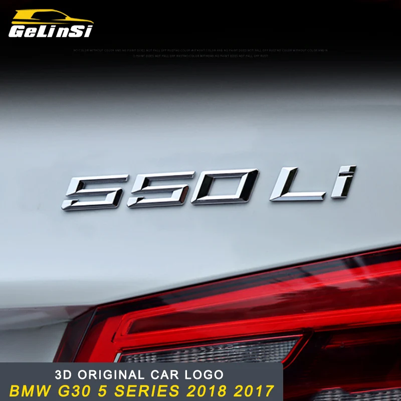GELINSI для BMW G30 5 серии 2018 Авто 3D оригинальный логотип автомобиля задние ворота Wmblems