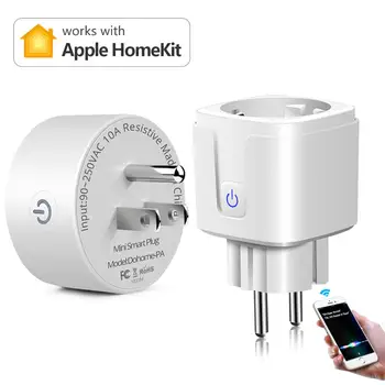 

Homekit EU US Wall Socket Smart Life App 15A 2.4GHz WIFI Siri Remote Control Home Improvement Wireless Power Adapter Smart Plug