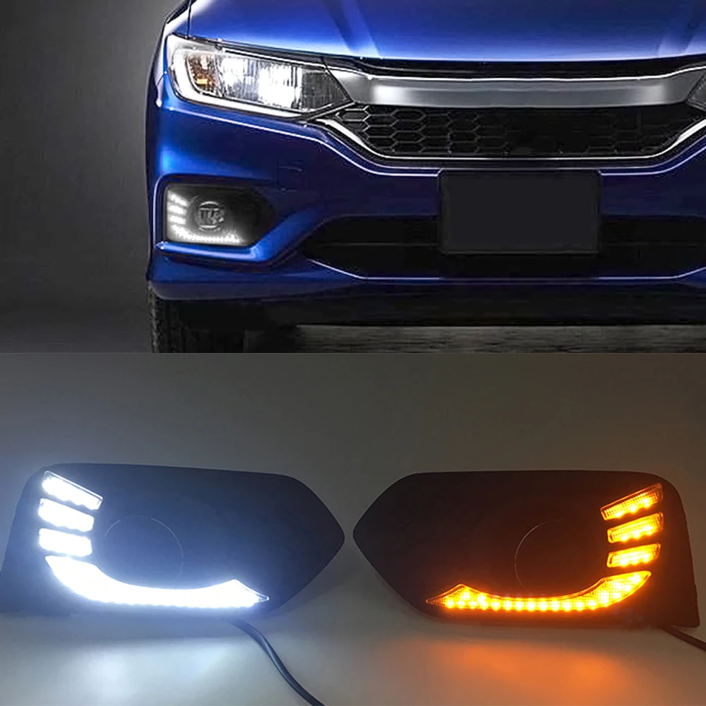 Car Flashing Led Drl For Honda City 2017 2018 2019 Daytime Running