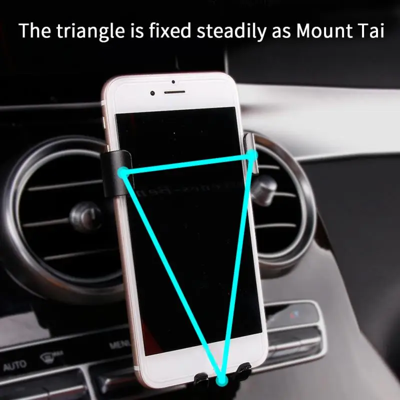 Универсальный автомобильный держатель для телефона в держатель на вентиляционное отверстие автомобиля Стенд нет магнитный держатель для мобильного телефона для iPhone смартфона гравитационный кронштейн