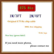 100pcs/lot New Box 1m/3ft 2m/6ft Original 8IC E75 Chip OD:3.0mm Data Sync USB charger Cable for Foxconn for 11 7 8 Plus XS XR
