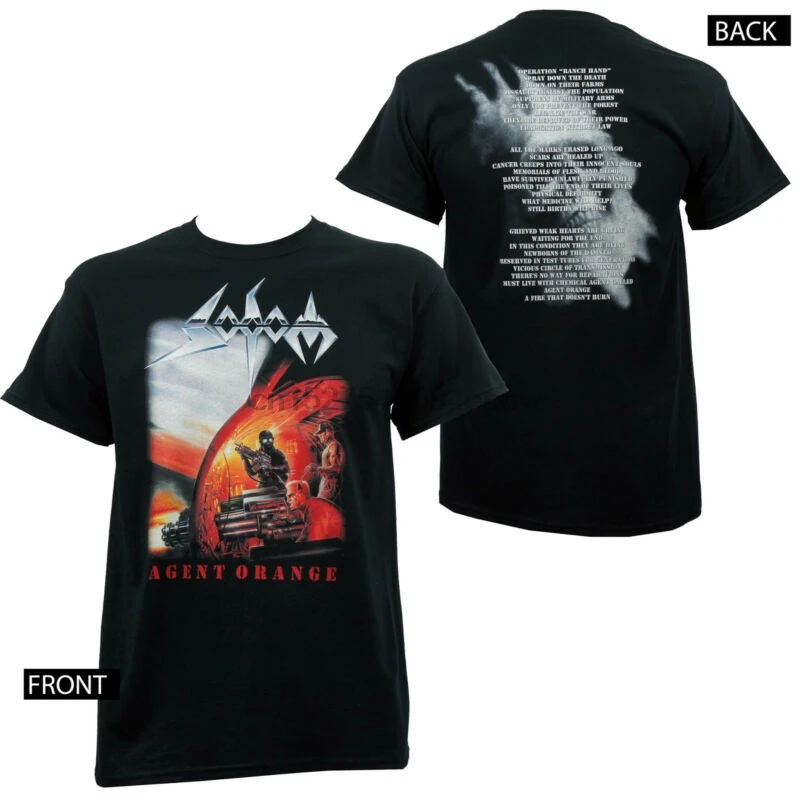 Authentic Sodom Band Agent Orange Album Cover Art T Shirt S M L Xl 2xl New T Shirts Aliexpress