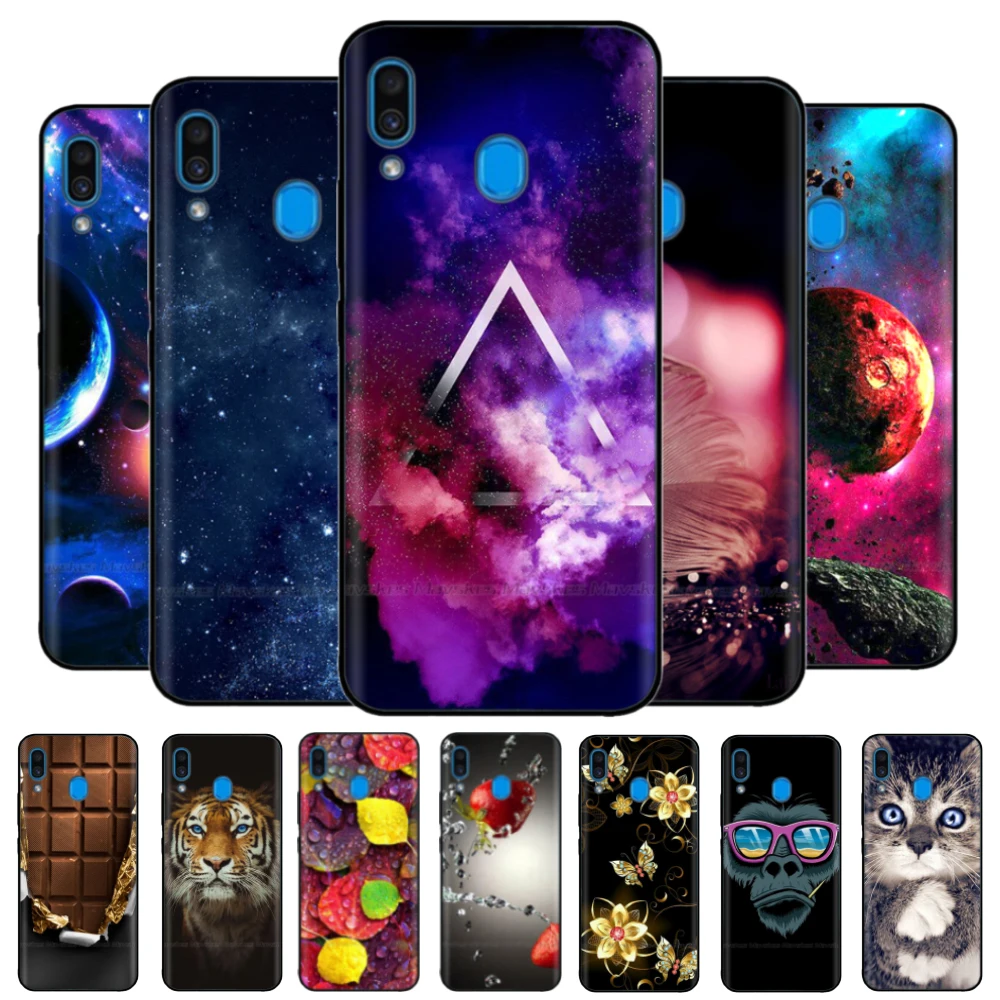 

Phone Case for Samsung Galaxy M20 Cute Cartoon Bumper Shells Bags Protective Cover for Samsung M 20 Protective Cases Fundas
