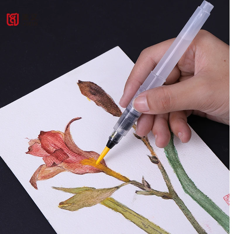 Paul Rubens Watercolor Brush Set Water Pen Professional High Quality Painting Tools Fountain Pens Art Supplies for Artist